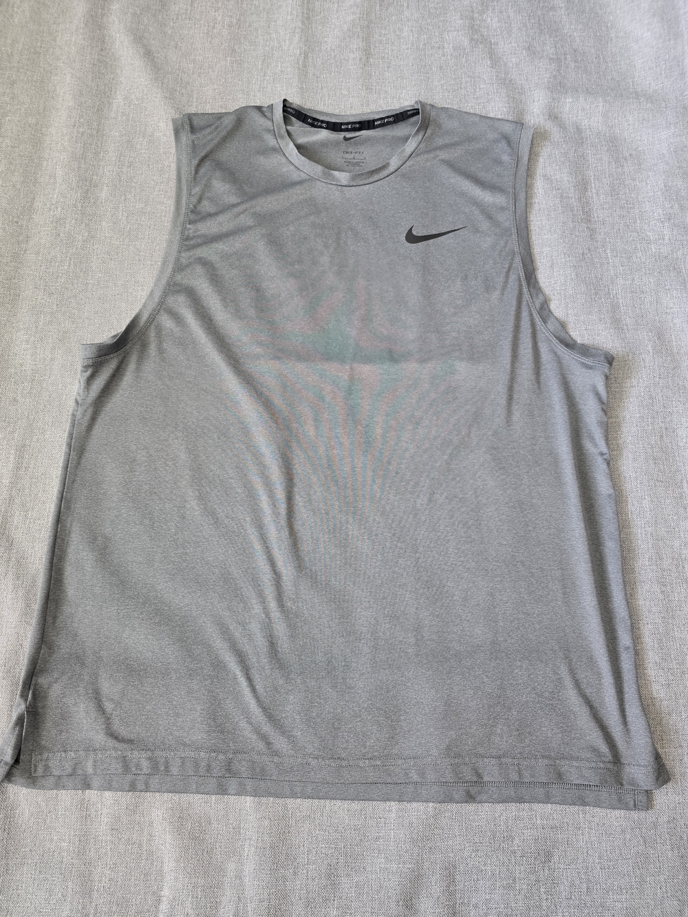 Nike Men’s Sleeveless Training Tank Top - Gray Size Large